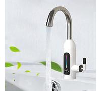 Robinet d'eau Chaude instantanée 110 V/220 V, mitigeur Rotatif à 360 degrés pour Eau Chaude et Froide avec Affichage numérique, Robinet d'eau Chaude électrique sans réservoir pour
