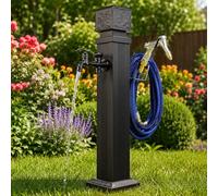 Robinet d'eau de Jardin à Colonne d'eau autoportante, Robinet D'eau de Bouche D'incendie avec Pistolet Pulvérisateur et Support de Tuyau, Irrigation/Lavage du Jardin(74cm/29.1in)