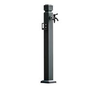 Robinet d'eau de jardin à colonne d'eau extérieure avec robinet et pistolet de pulvérisation, robinet de tuyau antigel à colonne d'eau, bouche d'eau(Style 1,Height: 60cm/23.6in)