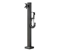 Robinet d'eau de jardin à colonne extérieure avec double entrée, bouche d'eau verticale en acier inoxydable, poteau de robinet antigel pour l'irrigation et l'arrosage de la cour(E,Height: 60cm/23.6in)