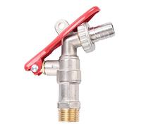 Robinet d'eau domestique, Akozon Robinet d'eau en fil de laiton Robinet verrouillable Accueil Outil de jardinage extérieur 1/2 pouce