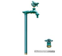 Robinet d'eau extérieur encastré dans le sol, Garden Dragon Faucet Outdoor Freestanding Antifreeze All Copper Multicolor Multiple Sizes(Green,100cm/39in)