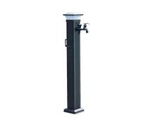 Robinet d'eau extérieur encastré dans le sol, Solar LED Outdoor Garden Faucet With Double Outlet And Multiple Sizes(104x16cm/41x6in)