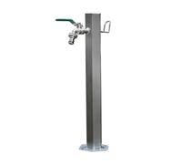 Robinet d'eau extérieur encastré dans le sol, Stainless Steel Freestanding Outdoor Faucet With Decorative Fountain Multiple Sizes(86x20.5cm/33.9x8.1in)