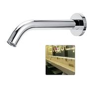 Robinet d'eau G1 / 2in, robinet d'eau à capteur d'induction infrarouge en acier inoxydable mural, robinet d'eau économiseur d'eau de bassin chaud et froid