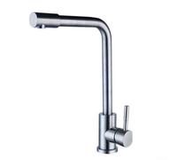 Robinet d'eau plat en acier inoxydable 304 pour évier de cuisine, option eau froide et chaude, design à trois voies, fonction à double usage pour laver les légumes et la vaisselle (tuyau d'entrée D-80