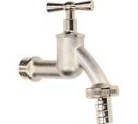 Robinet d'écoulement KOTARBAU® avec raccord de tuyau 1/2" comme point de soutirage extérieur Filetage extérieur 3/4