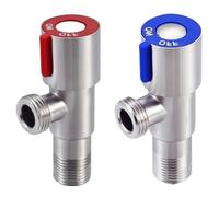 Robinet D'Équerre Universel Robinet D'Eau Chaude Et Froide En Acier Inoxydable Pour Salle De Bain Lave-Linge Évier Usage Domestique G1/2 À Rouleau Simple