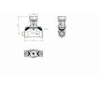 Robinet d'équilibrage Hycocon VTZ - PN 16 DN 25, Rp ¾ F, avec prises de pression et robinets de vidange - 1061708
