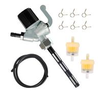 Robinet d'essence Sous Pression, Tuyau d'essence Kit avec Durite Essence Ø 5mm Conduite de Carburant 2 Filtres à Carburant 6 Colliers de Serrage, Robinet Essence pour Voiture Moto Moteurs