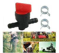 Robinet d'essence universel cyclo scooter moto tondeuse motoculteur Vanne Arrêt + colliers