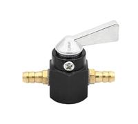 Robinet d'essence universel en ligne 6 mm avec interrupteur marche/arrêt CNC pour Honda, Yamaha, Kawasaki, KTM Carburateur kit Carbu pour Moteur(Black Switch)