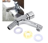 Robinet D'évier,Acouto Salle de Bain Publique Ktchen Chromé à Fermeture Automatique et économie D'eau Robinet D'évier de Lavabo à Retardement