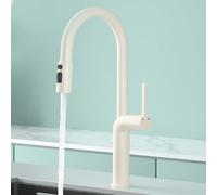 Robinet d'évier de cuisine à 360° avec pulvérisateur extractible, contrôle tactile, finition chromée, poignée en laiton, design moderne pour un nettoyage sans effort et une efficacité de l'eau
