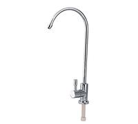 Robinet d'évier de cuisine de 1/4 '' en acier inoxydable Robinet d'eau rotatif à 360 degré Robinet Chrome Robinet d'eau potable à osmose inverse
