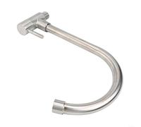 Robinet d'évier de cuisine en acier inoxydable, robinet d'eau froide à trou unique pour montage mural, mousseur économiseur d'eau, robinet d'évier pour la maison et l'extérieur