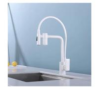 Robinet d'évier de cuisine extractible en laiton avec purification de l'eau chaude et froide multicolore Bianco élégant, facile à installer, parfait pour les cuisines modernes