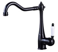 Robinet d'évier de cuisine for bar Farmhouse Commercial, robinets de cuisine mitigeur monté sur pont, grue à 360 degrés for robinet de cuisine, mitigeur à pulvérisation rotative (Color : Oil Rubble B