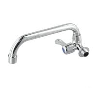 Robinet d'évier de cuisine mural en alliage de zinc, robinet d'eau froide à levier unique avec mousseur à économie d'énergie pour salle de bain bar