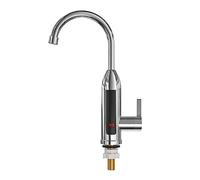 Robinet d'évier de cuisine robinet chauffe-eau électrique avec Led chauffage instantané roman accessoires Ménage quotidien(Pink)