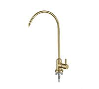 Robinet d'évier de Cuisine, Robinet Filtre à Eau, Robinet à Osmose Inverse à Levier Unique à col de Cygne pour évier de Cuisine, Noir (Or)