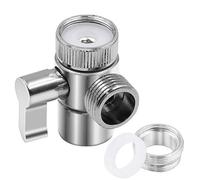 Robinet d'évier de cuisine, robinet répartiteur, robinet d'eau en plastique et alliage de zinc avec interrupteur, accessoire adaptateur de douche de salle de bain (alliage de zinc)