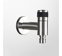 Robinet d'évier de salle de bain mural en acier inoxydable, robinet d'eau froide, robinet d'eau froide, robinets utilitaires de blanchisserie de jardin, filetage G1/2"