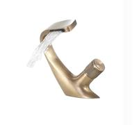 Robinet d'évier de salle de bains, trou de poignée unique, robinet chromé, robinets de lavabo, pont de lavage Vintage, mélangeur chaud-froid, grue de robinet(Antique)