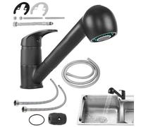 Robinet D'évier Pour Camping-car À Poignée Unique - Mitigeur À Un Trou À Profil Bas, Appareil D'eau De Cuisine Compact, Conception À Contrôle Facile | Pour L'installation De Bateau De Camping-car De R