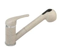 Robinet d'évier robinet de cuisine avec douchette ausziebarer à enfiler Granit Beige sable bfr8s