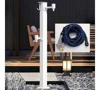 Robinet d'extérieur - Colonne d'eau de jardin autonome pour support de tuyau - Design anti-gel pour une utilisation en extérieur