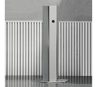 Robinet d'extérieur en acier inoxydable avec bouche d'incendie résistante au gel et pistolet pulvérisateur - Parfait pour l'arrosage et le lavage du jardin 1-20,5 x 50 cm
