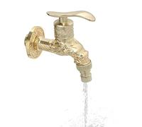 Robinet d'extérieur Gold Dragon - Jardins artistiques avec robinet mural, robinet décoratif de style antique | Robinet Nostalgie de la cour, robinet d'eau de dragon vintage gravé pour