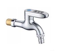 Robinet d'extérieur résistant au gel avec verrouillage par mot de passe et débit élevé pour un lavage et une irrigation efficaces du jardin (argenté)