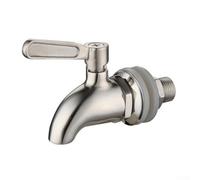 Robinet distributeur de boissons en acier inoxydable pour distribution de jus de vin, robinet de rechange de 12 mm/16 mm, finition polie pour usage domestique, bar, fête (12 mm)