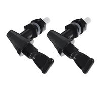 Robinet Distributeur en Acier Inoxydable 2 Pièces de Boissons Noir | Pièce de Remplacement pour Distributeur 13 L, Installation Facile, Anti-fuite, pour Bocal en Verre et Barils Isothermes