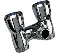 Robinet Double Laiton Chrome Sans Raccord chrome G