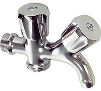 Robinet double pour machine à laver 1/2