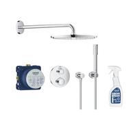 Robinet douche thermostatique encastrable Grohe Grohtherm Cube Rainshower Allure 230 + Nettoyant