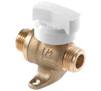 Robinet droit gaz naturel - à sphère 1/4 de tour - MM20x27 - sans pattes CLESSE
