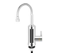 Robinet électrique 3000 W - Chauffe-eau instantané - Pivotant à 360° - Affichage de la température - Chauffe-eau instantané - Pour cuisine, salle de bain, camping, caravane