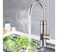 Robinet électrique à LED - Chauffage instantané - Robinet de cuisine - Chauffe-eau - Robinet de salle de bain/cuisine - Chaud instantané