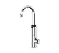 Robinet Électrique Avec Affichage Numérique Chauffe-eau Électrique Instantané 2 En 1 Robinet D'évier De Cuisine Chauffe-eau Sans Réservoir Rapide Sûr(Silver)