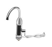 Robinet électrique avec chauffe-eau instantané, 3000 W d'eau chaude en 3 secondes, affichage de la température 25-60 °C, IPX4, protection contre les incendies à sec, robinet d'eau chaude pour cuisine