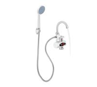 Robinet électrique avec chauffe-eau instantané à 360° - Avec affichage de la température LCD - Buse amovible - Pour cuisine, salle de bain, chambre à coucher