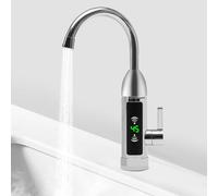 Robinet électrique instantané 3000 W - Rotation à 360° - Pour cuisine et salle de bain - Avec écran de température - Protection IPX4