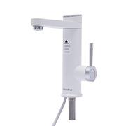 Robinet électrique LED - Chauffage instantané - Robinet de lavabo - Robinet de salle de bain avec chauffe-eau intégré sans réservoir - Affichage de la température - Robinet de lavabo électrique de