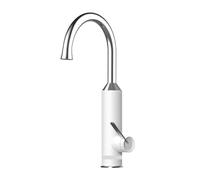 Robinet Électrique Sans Réservoir, Mini Chauffage For La Maison, Robinet De Cuisine, Bec Pivotant 2 En 1, Chauffe-fleurs, Mélangeur De Robinet Chauffant Rapide Sûr(White)