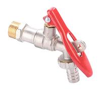 Robinet en laiton à filetage 1/2 ", robinet d'eau verrouillable, buse manuelle, outil de jardin extérieur pour la maison