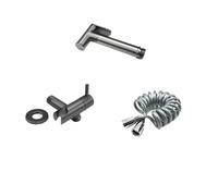 Robinet en laiton chromé pour salle de bain - Nettoyage haute pression - Hygiène - Douche portable - Ensemble d'accessoires de pulvérisation (ensemble gris B)